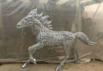 花片马雕塑厂家 透视效果 不锈钢花片马雕塑工厂
