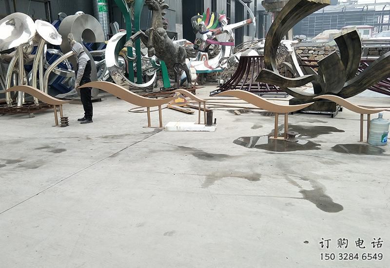 几何鱼雕塑厂家 美陈艺术类 不锈钢几何鱼雕塑厂