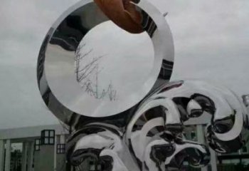 圆环鱼雕塑厂家 生产制作企业 不锈钢鱼动物雕塑