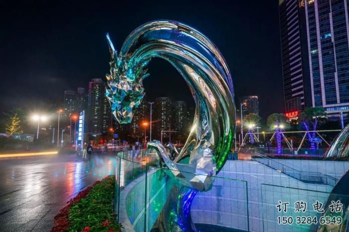 水龙动物雕塑厂家,吐水类型 不锈钢水龙雕塑生产厂家