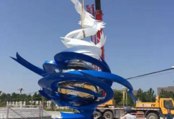 龙卷风雕塑厂家 城市景观装饰 不锈钢龙卷风雕塑安装