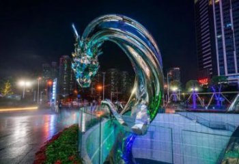 水龙动物雕塑厂家，吐水类型 不锈钢水龙雕塑生产厂家