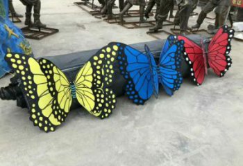 花蝴蝶雕塑厂家 大小自定 不锈钢花蝴蝶雕塑制作厂家