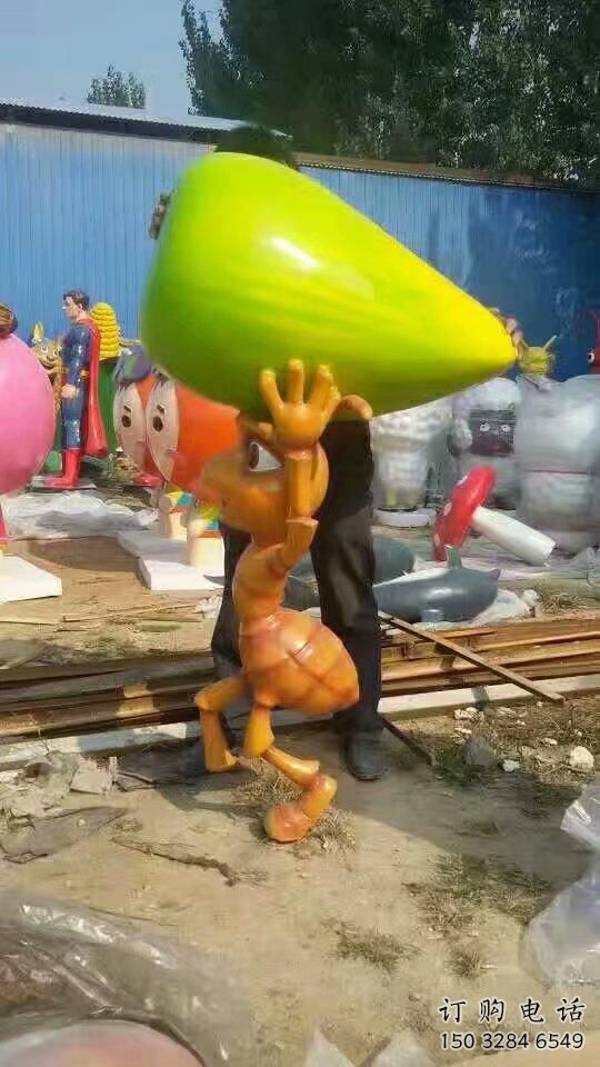 卡通蚂蚁雕塑厂家 艺术小品 订制卡通蚂蚁雕塑厂家