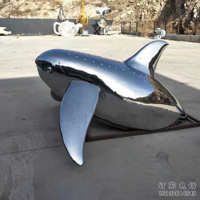 不锈钢海豚雕塑厂家 镜面海豚雕塑生产制作