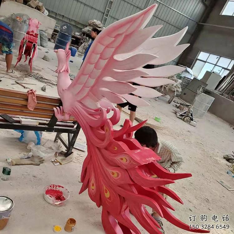 精美凤凰雕塑厂家 飞翔凤凰雕塑生产制作 精美凤凰雕塑厂家 飞翔凤凰雕塑生产制作