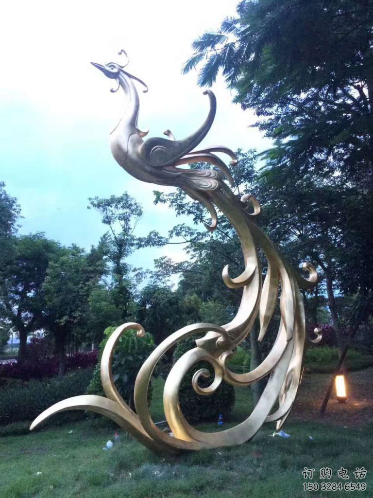 古典凤凰雕塑厂家 古代艺术体 不锈钢凤凰雕塑产品 古典凤凰雕塑厂家 古代艺术体 不锈钢凤凰雕塑产品