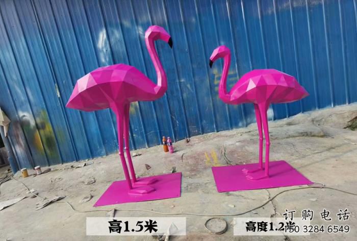 几何火烈鸟雕塑厂家 不锈钢几何火烈鸟雕塑制作 几何火烈鸟雕塑厂家 不锈钢几何火烈鸟雕塑制作