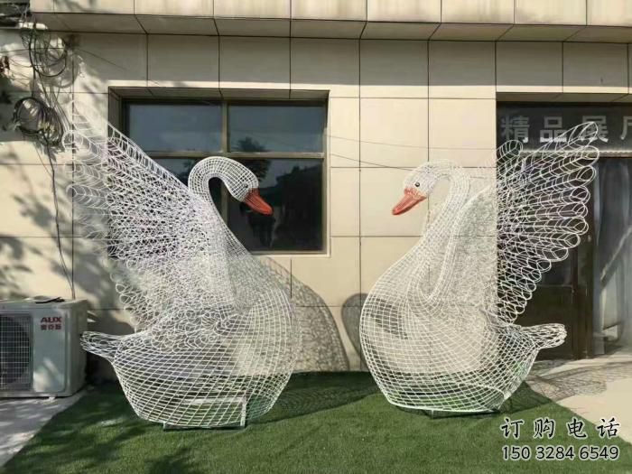 镂空天鹅雕塑厂家 网格编织类 不锈钢镂空天鹅雕塑价格 镂空天鹅雕塑厂家 网格编织类 不锈钢镂空天鹅雕塑价格