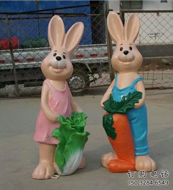 卡通兔子雕塑厂家 彩绘工艺 卡通兔子雕塑生产制作 卡通兔子雕塑厂家 彩绘工艺 卡通兔子雕塑生产制作