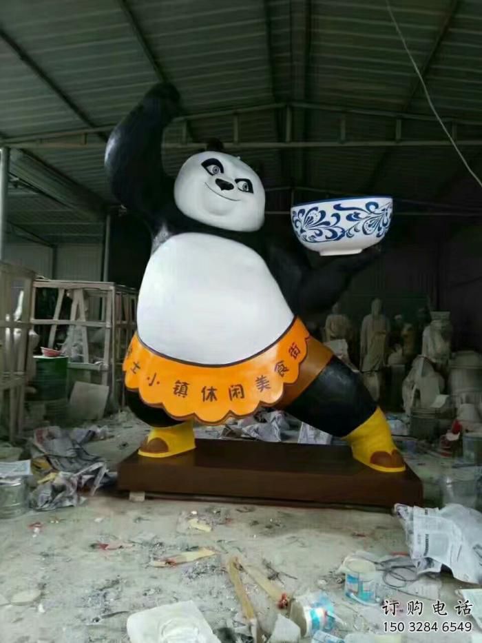彩绘熊猫雕塑厂家 端碗造型 户外熊猫雕塑厂家 彩绘熊猫雕塑厂家 端碗造型 户外熊猫雕塑厂家