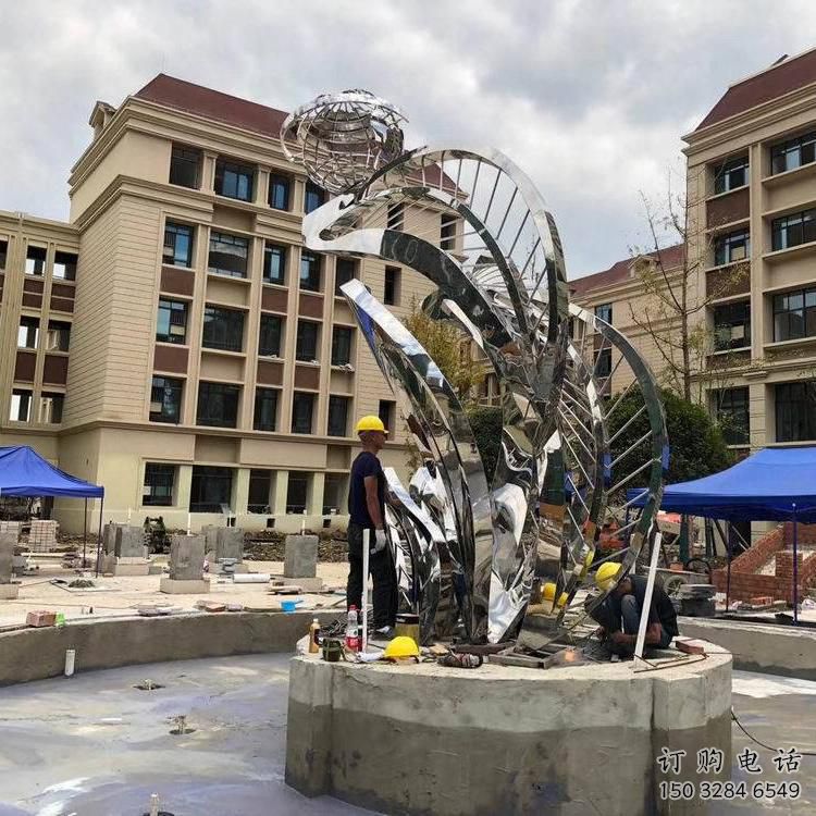 镜面树叶雕塑 现代金属类植物 不锈钢树叶雕塑厂家 镜面树叶雕塑 现代金属类植物 不锈钢树叶雕塑厂家
