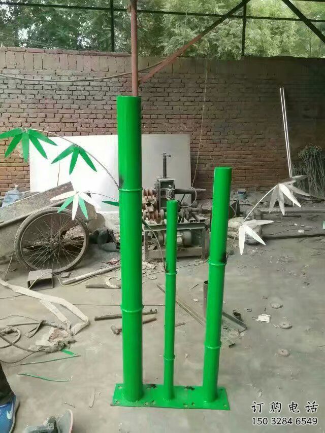 竹子雕塑厂家 烤漆元素植物 不锈钢绿色竹子雕塑 竹子雕塑厂家 烤漆元素植物 不锈钢绿色竹子雕塑