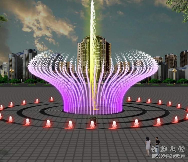 水景水体喷泉雕塑厂家 静动结合水景配置