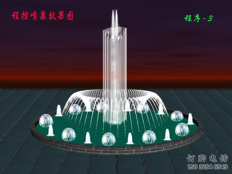 水景瀑布喷泉雕塑厂家 潜水泵循环供水