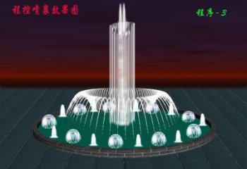 水景瀑布喷泉雕塑厂家  潜水泵循环供水