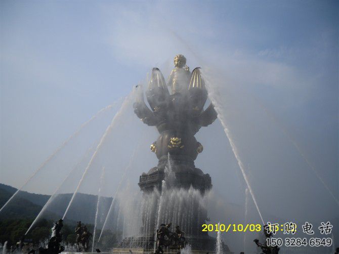 水景管流喷泉雕塑厂家 管道循环供水流动