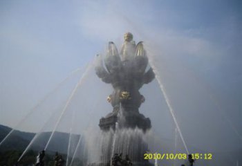 水景管流喷泉雕塑厂家 管道循环供水流动