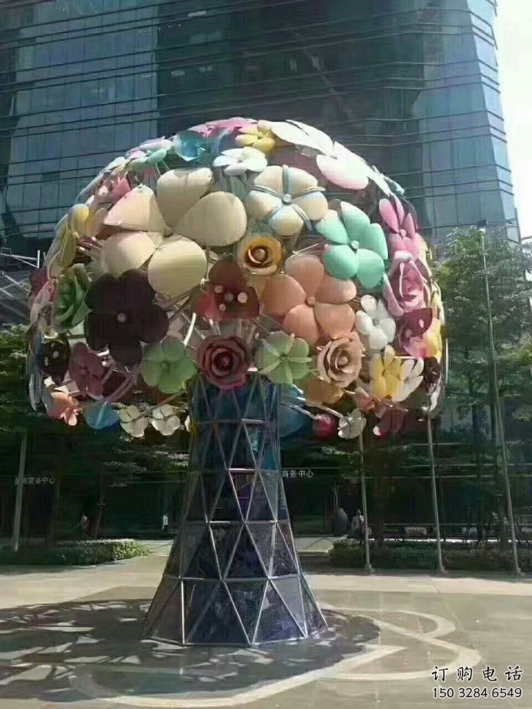 花球树雕塑厂家 不锈钢园林花球树雕塑 花球树雕塑厂家 不锈钢园林花球树雕塑