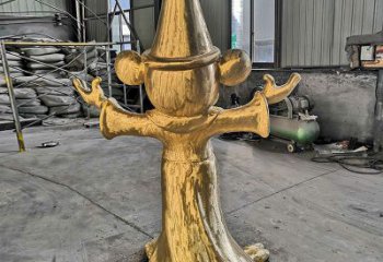 电镀水手雕塑 不锈钢电镀人物雕塑