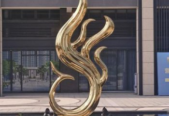 电镀凤凰雕塑 不锈钢鸟电镀雕塑