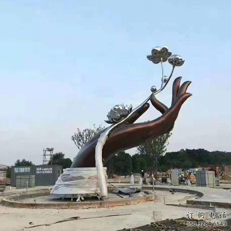 拈花指雕塑 公园景观 不锈钢拈花指雕塑 拈花指雕塑 公园景观 不锈钢拈花指雕塑