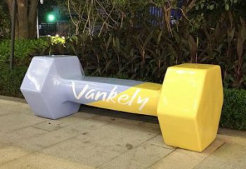哑铃雕塑厂家 公园景观雕塑  不锈钢哑铃雕塑