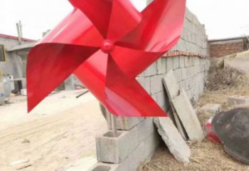 风车雕塑 气流自动模式 不锈钢风车雕塑厂家