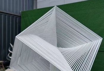 钢管立方体雕塑厂家 不锈钢钢管立方体雕塑