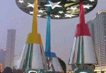 升华雕塑 广场景观雕塑 不锈钢升华雕塑