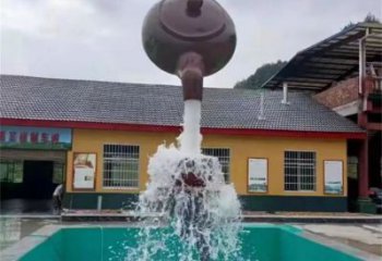 悬空天壶雕塑厂家 流水悬空天壶雕塑制作