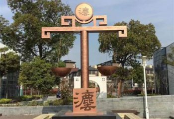 天平秤雕塑厂家 公园小品 不锈钢天平秤雕塑