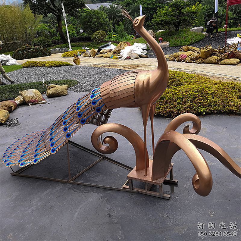 孔雀雕塑厂家 古典韵味系列 不锈钢孔雀雕塑制作公司 孔雀雕塑厂家 古典韵味系列 不锈钢孔雀雕塑制作公司
