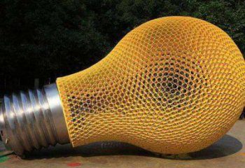 电灯泡雕塑厂家 烤漆镂空雕塑 不锈钢电灯泡雕塑制作