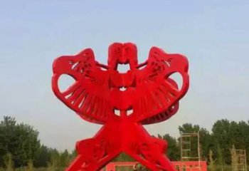 风筝雕塑 四面结构组合 不锈钢风筝雕塑厂家制作