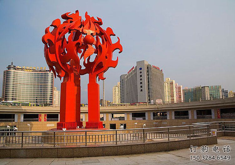 火炬雕塑 广场抽象雕塑 不锈钢火炬雕塑厂家