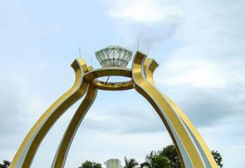 钻石雕塑 烤漆景观雕塑 户外大型钻石雕塑厂家