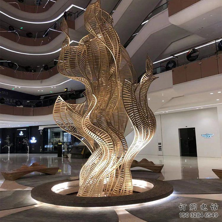 树叶雕塑 拉丝工艺 室内大型树叶雕塑厂家 树叶雕塑 拉丝工艺 室内大型树叶雕塑厂家