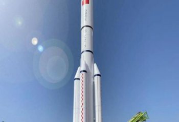 火箭雕塑 户外喷漆摆件 大型不锈钢火箭雕塑厂家