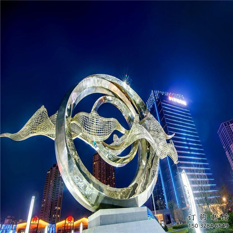 圆环雕塑 几何异形摆件 庭院圆环雕塑厂家 圆环雕塑 几何异形摆件 庭院圆环雕塑厂家