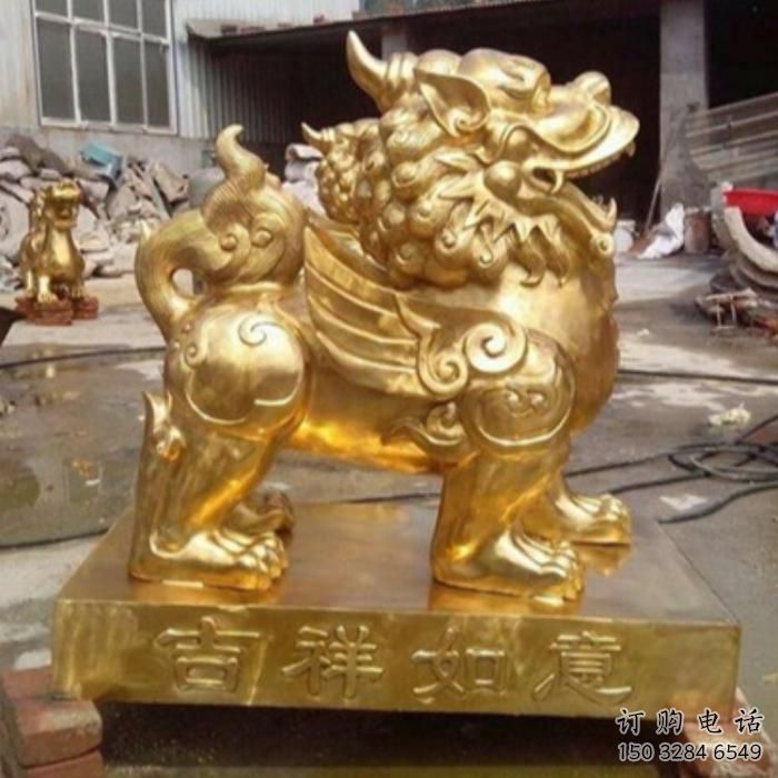 独角兽雕塑 中式镀金小品 宾馆独角兽雕塑厂家 独角兽雕塑 中式镀金小品 宾馆独角兽雕塑厂家