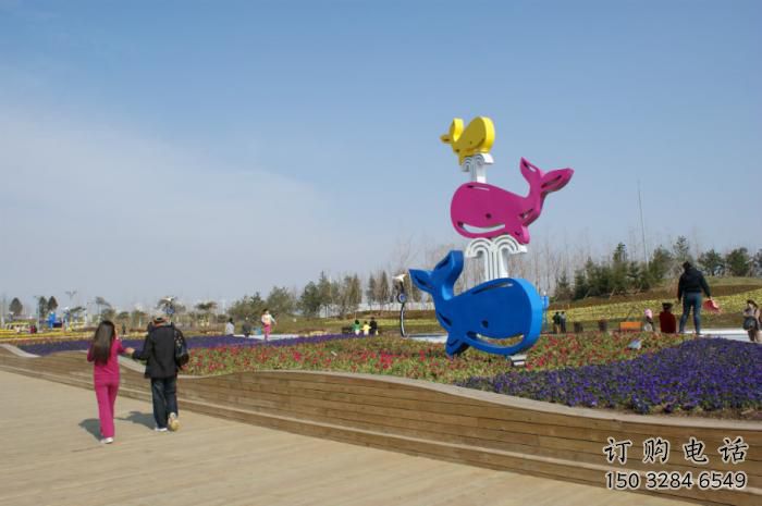 街道海星雕塑 卡通彩绘摆件 异形几何海星雕塑厂家