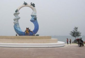 海洋海星雕塑 彩绘卡通小品 室外广场海星雕塑厂家