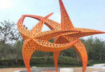 切面海星雕塑 喷漆海洋摆件 广场风景区海星雕塑厂家