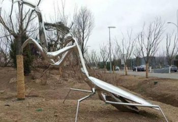 中式螳螂雕塑 公园草地小品 户外中式螳螂雕塑厂家