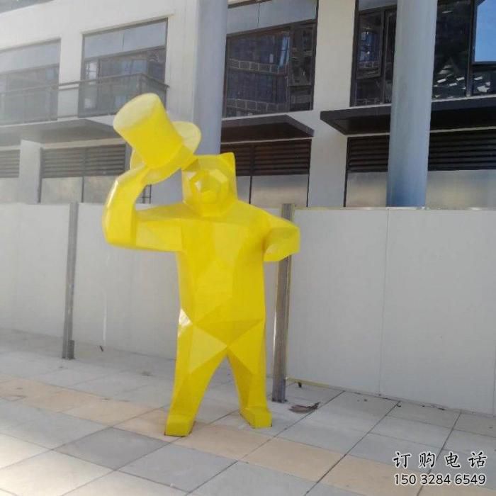 几何熊雕塑厂家 中式室内摆件 草地切面熊雕塑 几何熊雕塑厂家 中式室内摆件 草地切面熊雕塑