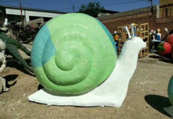 公园蜗牛雕塑厂家 中式卡通小品 风景区仿真蜗牛雕塑