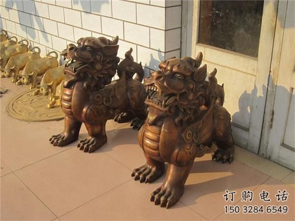 大门口独角兽雕塑厂家 欧式宾馆摆件 风景区仿古独角兽雕塑