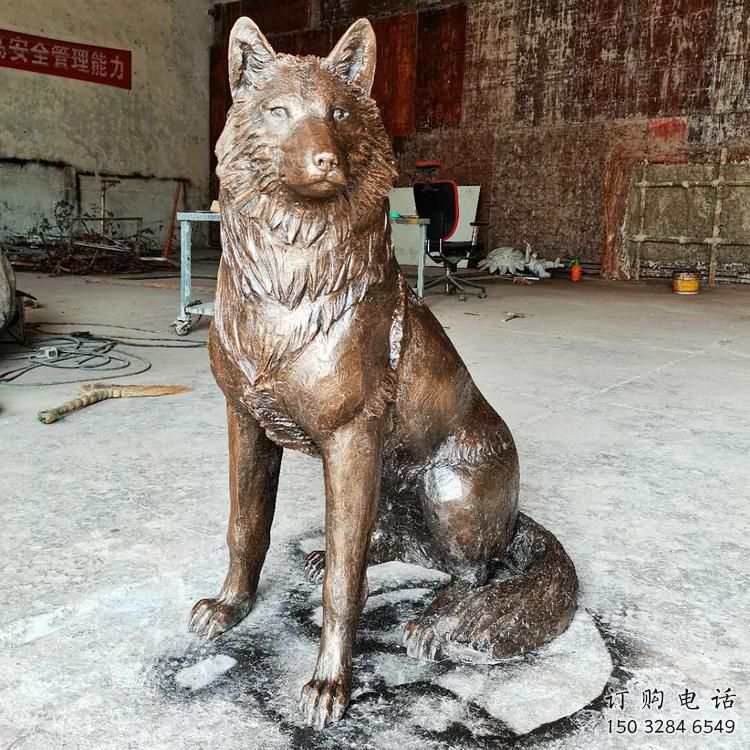 仿古狼雕塑厂家 酒店宾馆小品 玄关现代狼雕塑 仿古狼雕塑厂家 酒店宾馆小品 玄关现代狼雕塑
