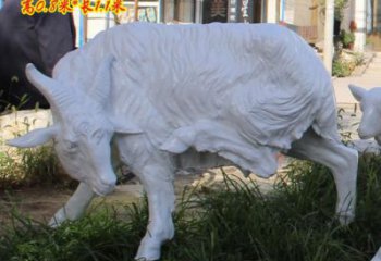 风景区山羊雕塑厂家 中式室内摆件 户外仿真山羊雕塑
